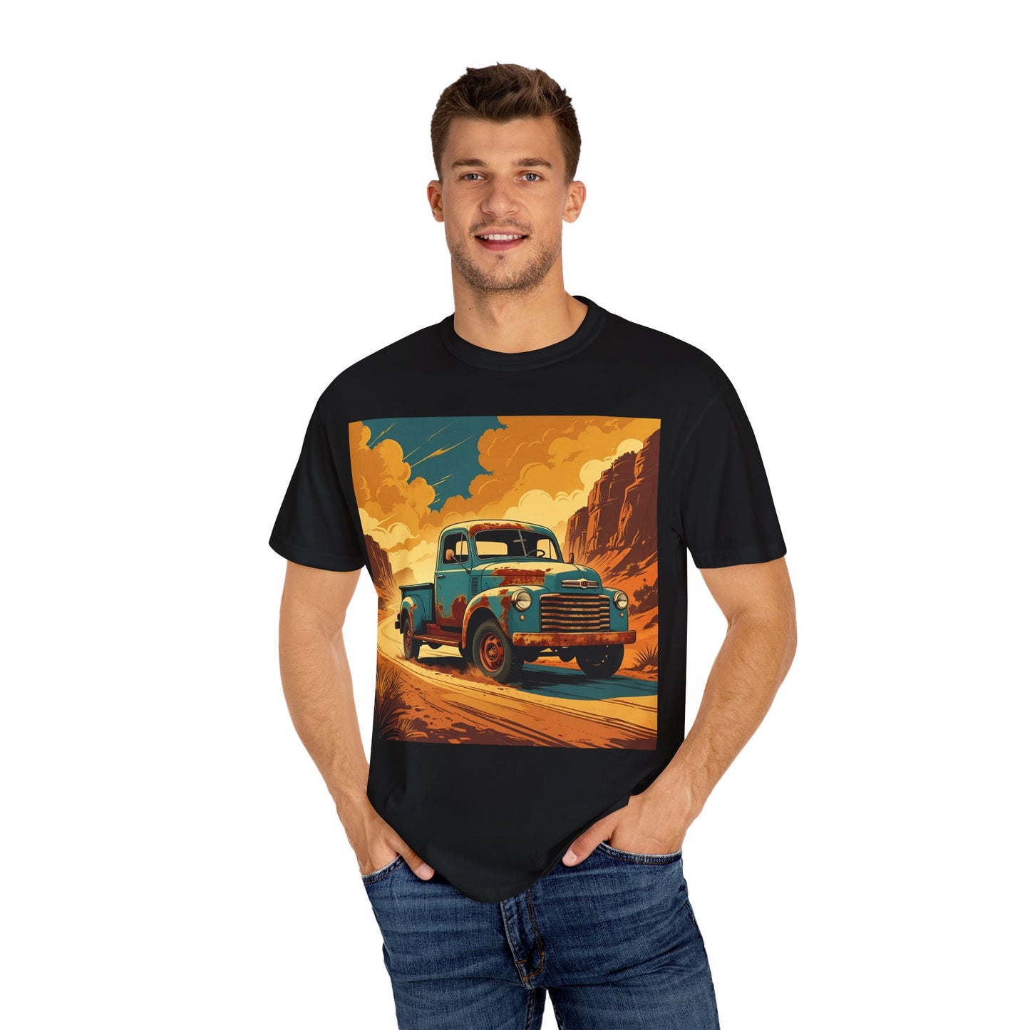 Classic Truck Unisex T-Shirt, Retro Car Tee, Casual Graphic Top, Road Trip Apparel, Gift for Adventurers