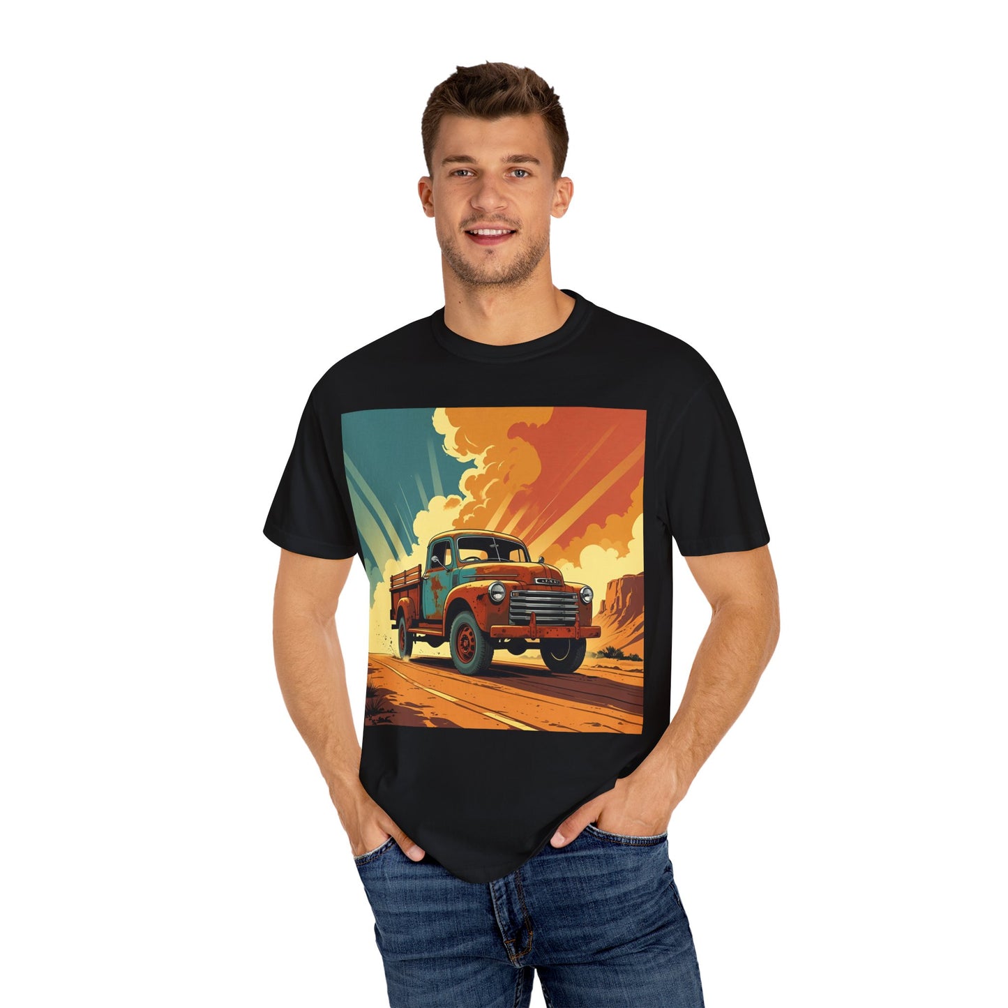 Classic Truck Unisex T-Shirt, Retro Car Tee, Casual Graphic Top, Road Trip Apparel, Gift for Adventurers