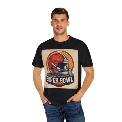 Super Bowl Vintage Helmet T-Shirt | Unisex Sports Tee for Game Day, Football Fan Gift, Tailgate, Casual Wear