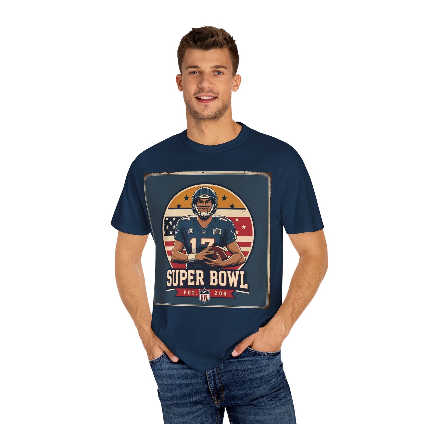 Super Bowl Vintage Unisex T-shirt | Football Fan Gift, Game Day Apparel, Sports Tee, Casual Wear, Team Spirit