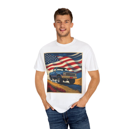 Classic American Pickup T-Shirt | Patriotic Gift, Unisex Tee, Road Trip Apparel, 4th of July Outfit, Truck Lover Shirt