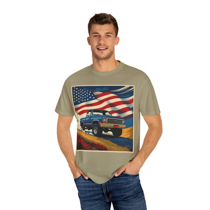 Classic American Pickup T-Shirt | Patriotic Gift, Unisex Tee, Road Trip Apparel, 4th of July Outfit, Truck Lover Shirt