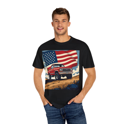Classic American Pickup T-Shirt | Patriotic Gift, Unisex Tee, Road Trip Apparel, 4th of July Outfit, Truck Lover Shirt