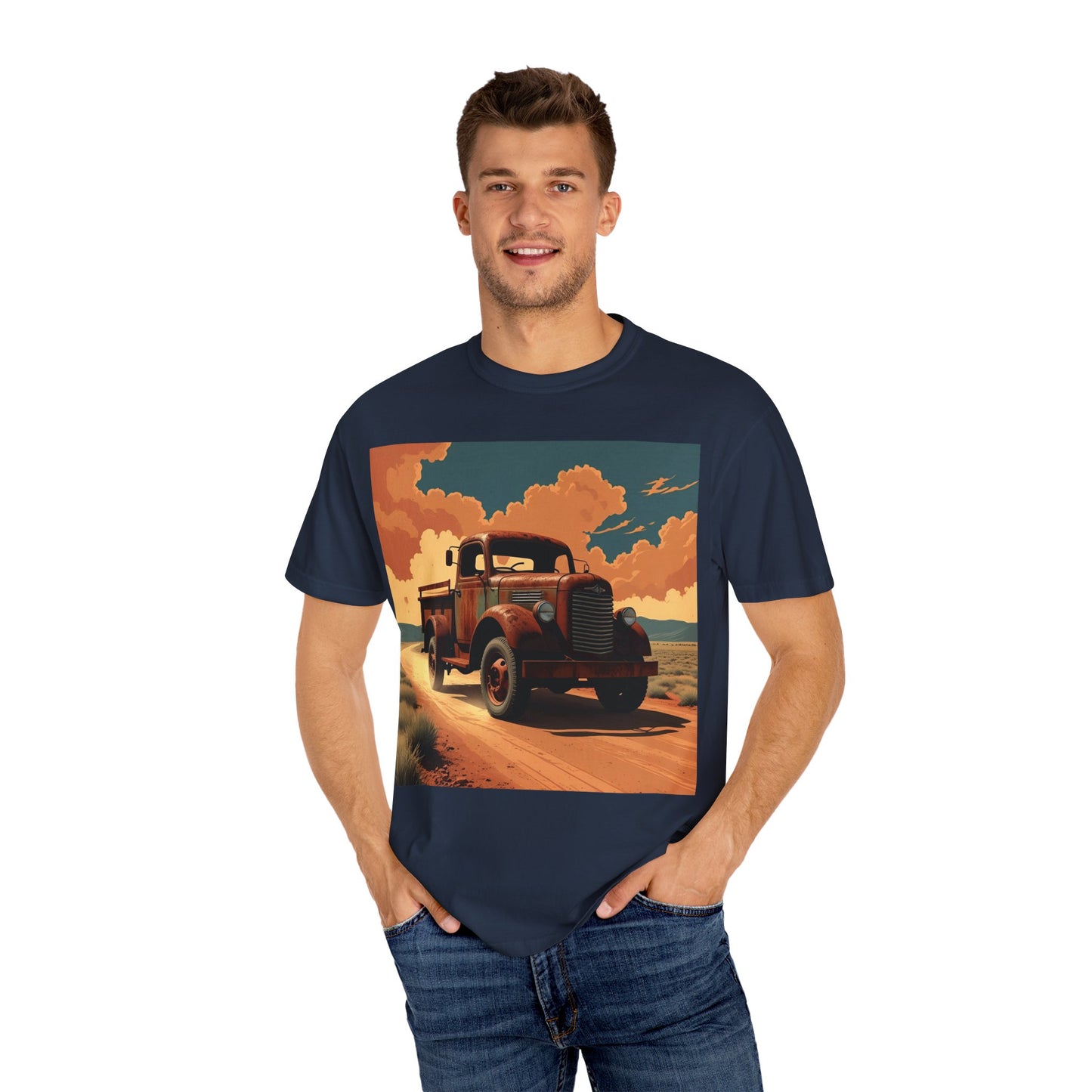 Classic Truck Unisex T-Shirt, Retro Car Tee, Casual Graphic Top, Road Trip Apparel, Gift for Adventurers