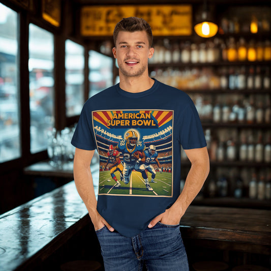 Vintage Super Bowl Tee, Retro Football Shirt, Unisex Game Day T-shirt, Sports Fan Top, Super Bowl Party Attire, Gift for Him/Her