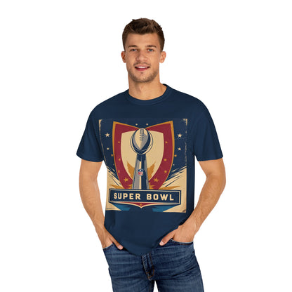 Vintage Super Bowl Unisex Garment-Dyed T-shirt, Football Fan Tee, Sports Apparel, Game Day Outfit, Gift for Him, Her, Collectible