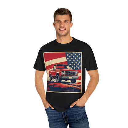 Classic American Pickup T-Shirt | Patriotic Gift, Unisex Tee, Road Trip Apparel, 4th of July Outfit, Truck Lover Shirt