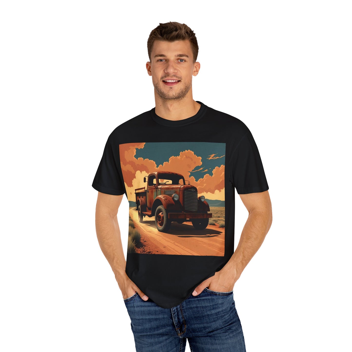 Classic Truck Unisex T-Shirt, Retro Car Tee, Casual Graphic Top, Road Trip Apparel, Gift for Adventurers