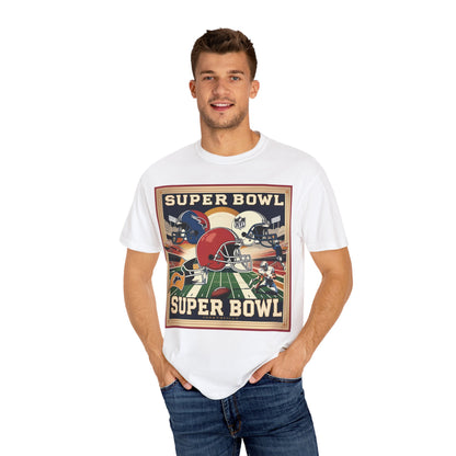 Super Bowl Vintage Graphic T-Shirt, Unisex Football Tee, Sport Game Day Shirt, Gift for Fans, Casual Wear
