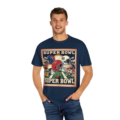 Super Bowl Vintage Graphic T-Shirt, Unisex Football Tee, Sport Game Day Shirt, Gift for Fans, Casual Wear