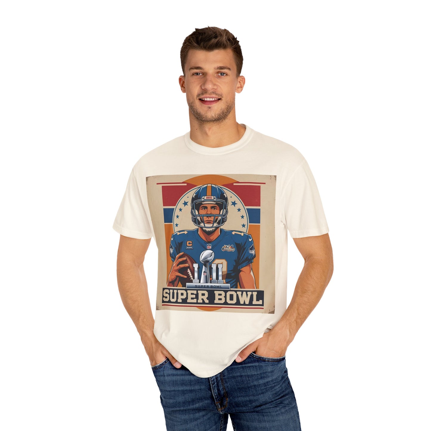 Super Bowl Graphic T-Shirt, Custom Sports Tee, Unisex Fan Apparel, Game Day Shirt, Athletic Gift, Football Lover's Style