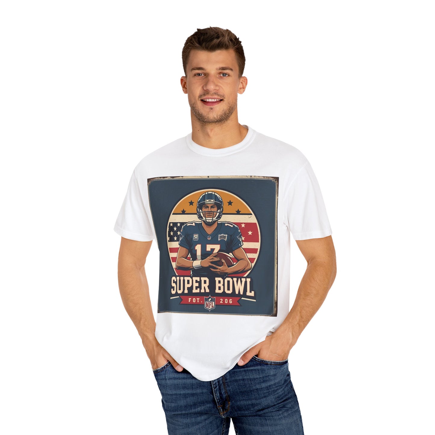 Super Bowl Vintage Unisex T-shirt | Football Fan Gift, Game Day Apparel, Sports Tee, Casual Wear, Team Spirit