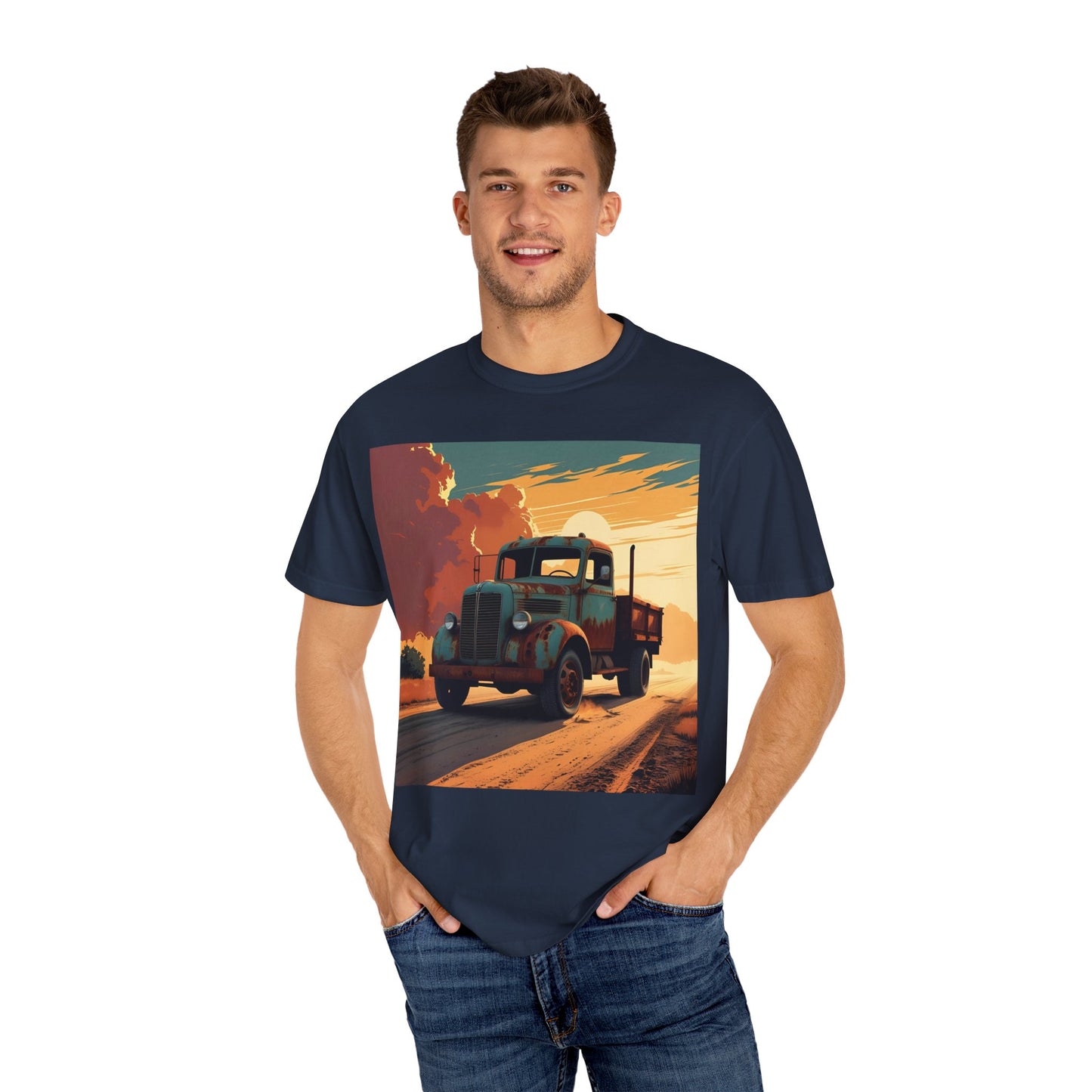 Classic Truck Unisex T-Shirt, Retro Car Tee, Casual Graphic Top, Road Trip Apparel, Gift for Adventurers