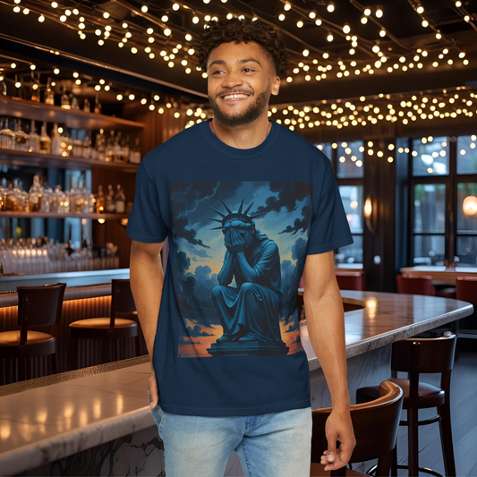 Statue of Liberty T-Shirt, Unisex Graphic Tee, Casual Wear, Gift for Freedom Lovers