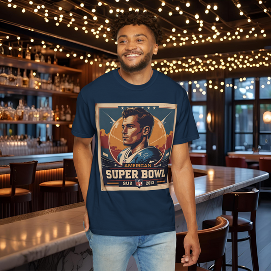 Super Bowl Vintage Tee, Unisex T-Shirt, Sports Apparel, Football Fan Gift, Casual Wear, Game Day Outfit