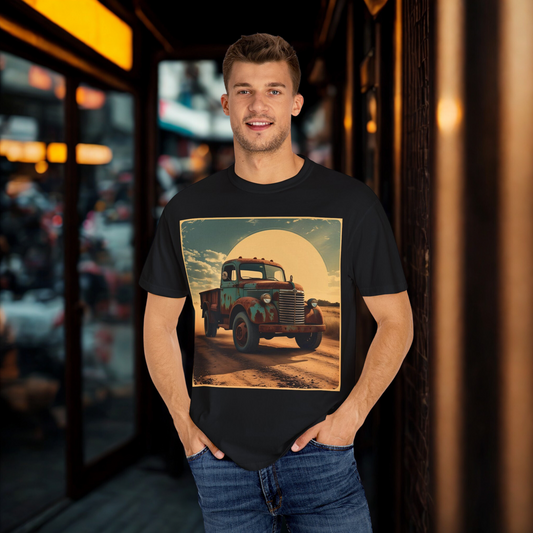 Classic Truck Unisex T-Shirt, Retro Car Tee, Casual Graphic Top, Road Trip Apparel, Gift for Adventurers