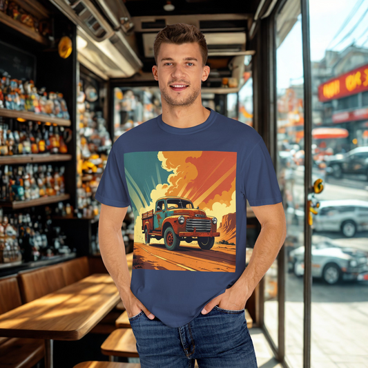 Classic Truck Unisex T-Shirt, Retro Car Tee, Casual Graphic Top, Road Trip Apparel, Gift for Adventurers