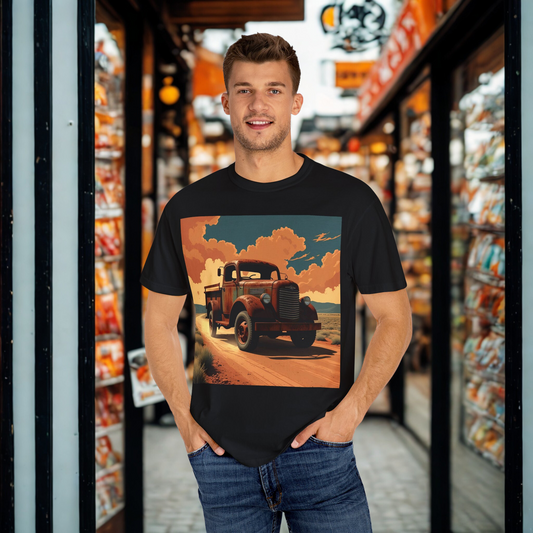 Classic Truck Unisex T-Shirt, Retro Car Tee, Casual Graphic Top, Road Trip Apparel, Gift for Adventurers